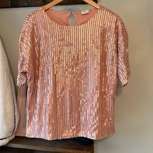 VGUC Matilda Jane Good Hart Sequin Top